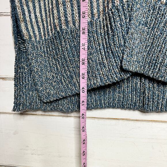 Simply Noelle Knit Sweater Vest Duster Cardigan Blue Size XL - Picture 7 of 9